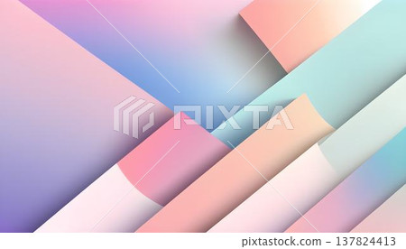 Minimalist Design with Blending Pastel Gradients 137824413