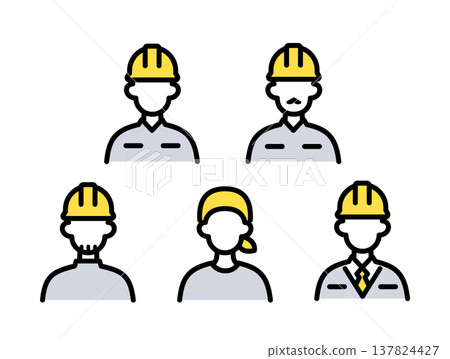 在建築工地工作的人們 137824427