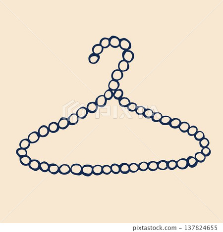 A whimsical vector illustration of a pearl-inspired clothing hanger, embodying the enchanting mermaidcore aesthetic. A whimsical vector illustration of a pearl-inspired clothing hanger, embodying the enchanting mermaidcore aesthetic. 137824655