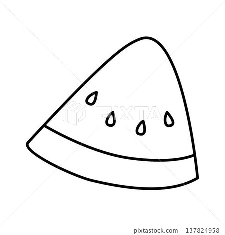 watermelon outline coloring page fruit watermelon outline coloring page fruit 137824958
