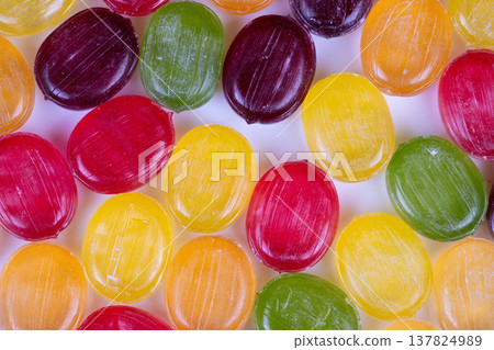 Retro sweets with sugared shine. Vivid candy assortment inspires nostalgic branding ideas. Multicolored confectionery set evokes warm memories and vintage packaging concepts Retro sweets with sugared shine. Vivid candy assortment inspires nostalgic branding ideas. Multicolored confectionery set evokes warm memories and vintage packaging concepts 137824989