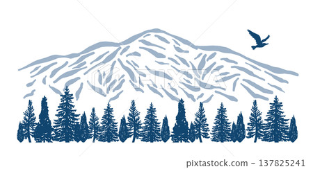 志布津山/尾瀨國立公園：山巒輪廓、鳥類和森林。 137825241