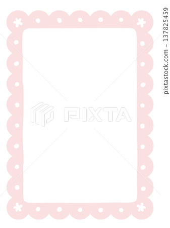 Lace-style frame, no transparency in the center (transparency check required), pink. Lace-style frame, no transparency in the center (transparency check required), pink. 137825459