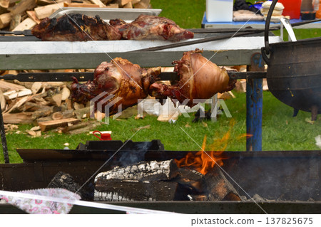 A Hog Roast at the Colchester Oyster Fayre 137825675