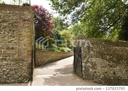 Ruins of the Roman Wall in Colchester, Essex Ruins of the Roman Wall in Colchester, Essex 137825705