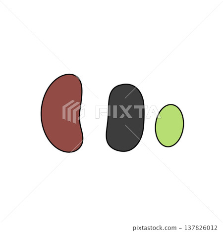 Three simple shapes stand apart on a clean white space Three simple shapes stand apart on a clean white space 137826012