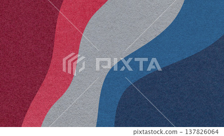 Abstract fluid wavy layered textured paper background in red gray blue colors, flowing curved shapes for banner template Abstract fluid wavy layered textured paper background in red gray blue colors, flowing curved shapes for banner template 137826064