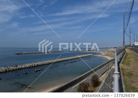 瀨戶內海的四足防波堤 瀨戶內海的四足防波堤 137826839