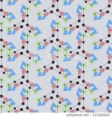 Textile motif seamless pattern. Abstract line shape geometric motif basic pattern continuous background. Man shirt all over print block. Textile motif seamless pattern. Abstract line shape geometric motif basic pattern continuous background. Man shirt all over print block. 137826928
