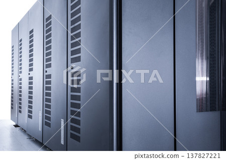 data center with server cabinets data center with server cabinets 137827221