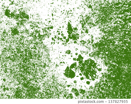 dirty green moss background Hand drawn. Not AI, vector illustration. 137827935