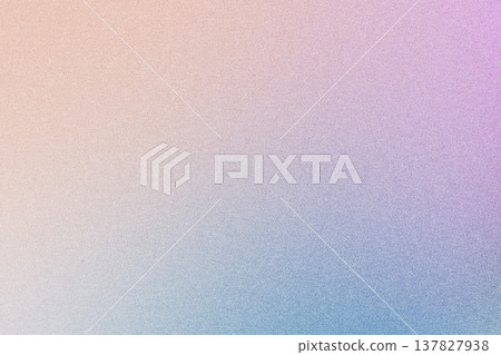 Soft pastel gradient background featuring peach, purple and blue colors with subtle noise texture 137827938