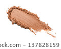 A smooth makeup foundation compact powder swatch showcases the latest beauty trends 137828159