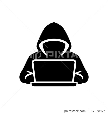 Cybercrime and Hacker Hacking Icon 137828474