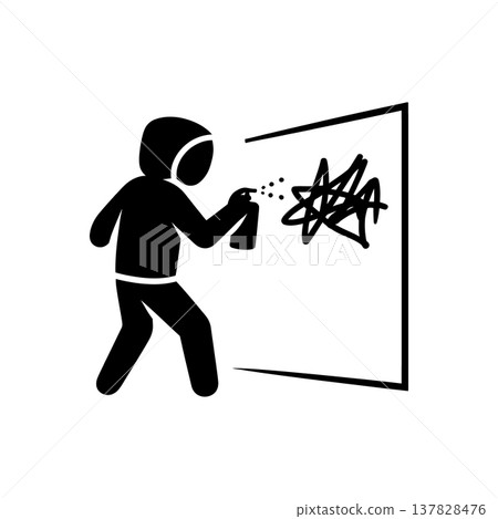 Vandalism Spray Paint Icon Vandalism Spray Paint Icon 137828476