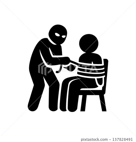 Forced Hostage Kidnapping Icon 137828491