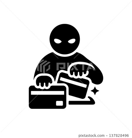 Credit Card Fraud Icon 137828496
