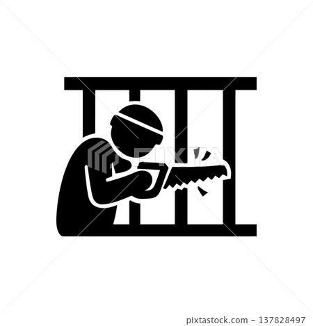 Prison Escape Attempt Icon Prison Escape Attempt Icon 137828497