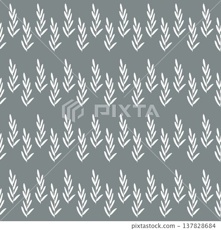 seamless botanical simple pattern with plants in white color seamless botanical simple pattern with plants in white color 137828684