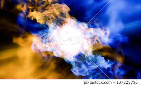 Fire, flames, explosion, burst, smoke, CG, background, 3D, illustration Fire, flames, explosion, burst, smoke, CG, background, 3D, illustration 137828756