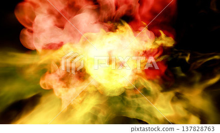 Fire, flames, explosion, burst, smoke, CG, background, 3D, illustration Fire, flames, explosion, burst, smoke, CG, background, 3D, illustration 137828763
