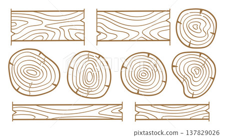Tree rings. Wood texture . Abstract circle tree background illustration Tree rings. Wood texture . Abstract circle tree background illustration 137829026