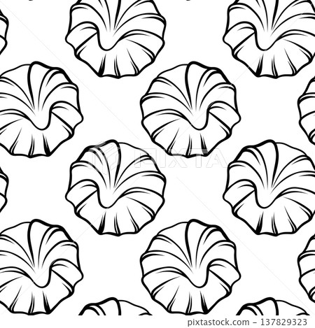 Simple pattern shortbread cookies in monochrome style. vector design for baking, packaging templates or culinary graphics Simple pattern shortbread cookies in monochrome style. vector design for baking, packaging templates or culinary graphics 137829323