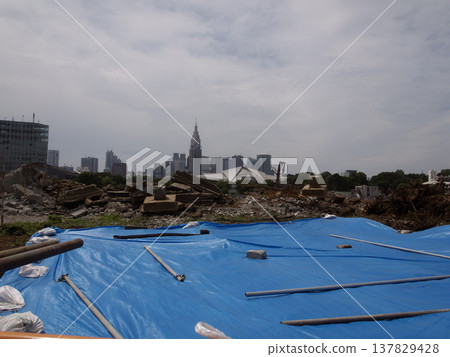 一段記錄原國家體育場拆除工作的場景。 一段記錄原國家體育場拆除工作的場景。 137829428