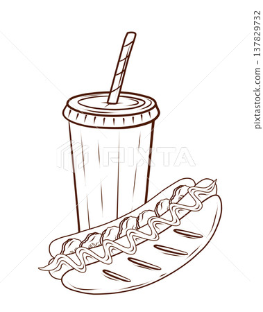 fastfood, food, vector 137829732