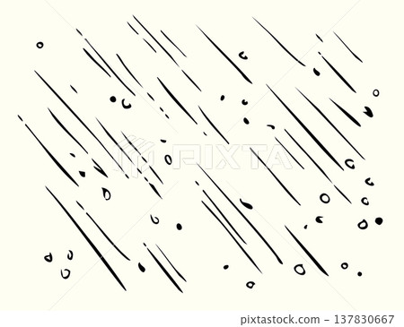 Vector drawing. Rain and hail Vector drawing. Rain and hail 137830667
