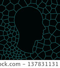 Abstract Geometric Human Head Profile for Neuroscience and Health 137831131
