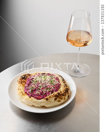 Luxurious environment highlighting exquisite food presentation 137831192