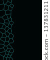 Cyan Voronoi Pattern Geometric Vector Background 137831211