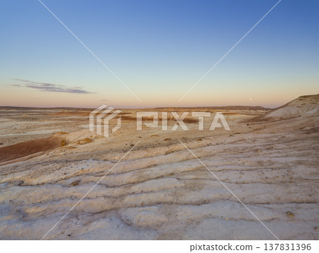 Sunset over the Ustyurt Plateau - Kyzylkup, Kazakhstan 137831396