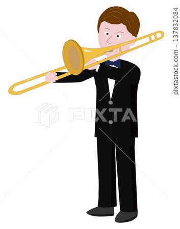 演奏樂器的樂手們。 137832084