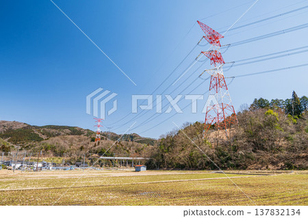 滋賀縣長濱市琵琶湖西阿西町的田園風光 滋賀縣長濱市琵琶湖西阿西町的田園風光 137832134