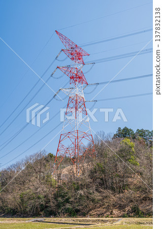 滋賀縣長濱市琵琶湖西阿西町的田園風光 滋賀縣長濱市琵琶湖西阿西町的田園風光 137832138