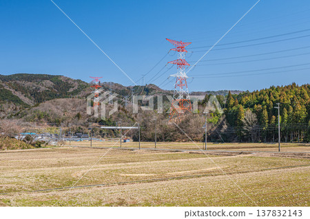 Rural scenery of Nishiasaimachi, Lake Biwa, Nagahama City, Shiga Prefecture Rural scenery of Nishiasaimachi, Lake Biwa, Nagahama City, Shiga Prefecture 137832143