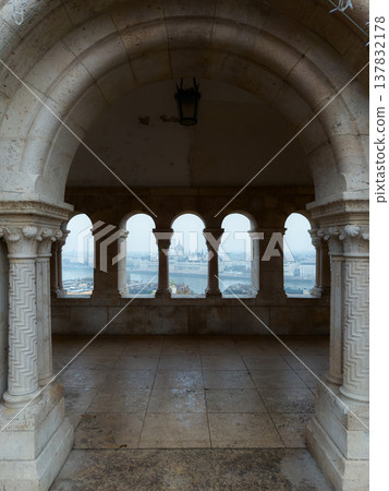 Budapest Parliament Seen Through Arches Budapest Parliament Seen Through Arches 137832178