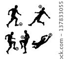 Football silhouette Football silhouette 137833055