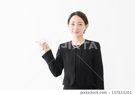 Woman in mourning clothes Funeral image Woman in mourning clothes Funeral image 137833201