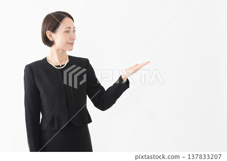 Woman in mourning clothes Funeral image Woman in mourning clothes Funeral image 137833207