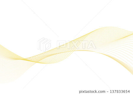 Simple, flowing curved wave background in yellow. Simple, flowing curved wave background in yellow. 137833654
