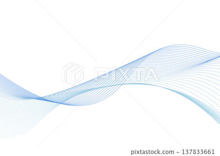 以藍色為主色調,背景是流暢的抽象曲線。 以藍色為主色調,背景是流暢的抽象曲線。 137833661