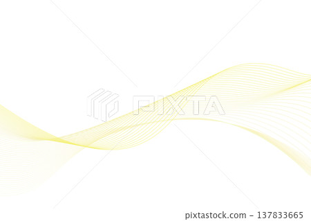 黃色抽象線條曲線背景 黃色抽象線條曲線背景 137833665