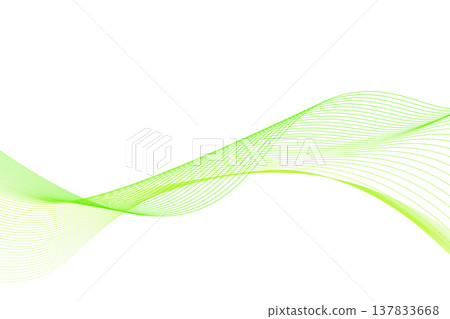 背景是充滿活力、時尚的彩色波浪曲線。 137833668