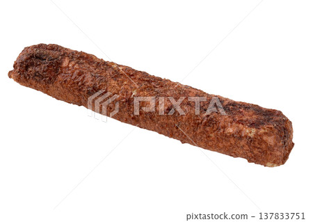 透明背景上的單一紅糖膨化米零食(png)。 透明背景上的單一紅糖膨化米零食(png)。 137833751