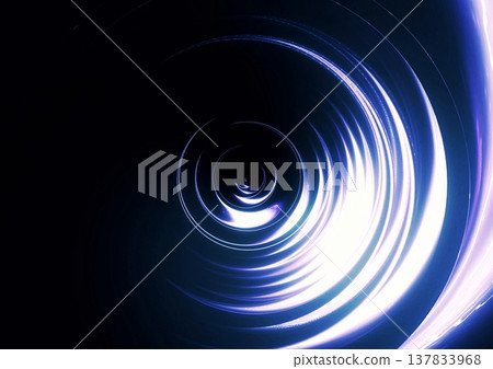 Abstract technology background material with swirling blue light lines. Abstract technology background material with swirling blue light lines. 137833968