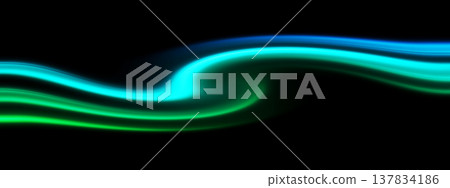 A beautiful abstract technology background featuring curves of blue light. A beautiful abstract technology background featuring curves of blue light. 137834186