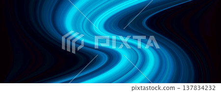 A beautiful abstract technology background featuring wavy blue light lines. A beautiful abstract technology background featuring wavy blue light lines. 137834232